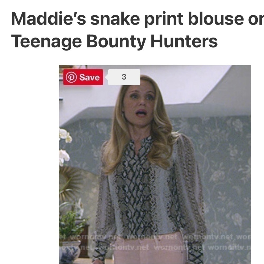 Joie Talin Snake Print Blouse - Picture 4 of 4